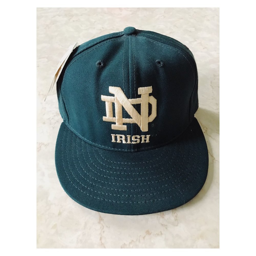 Vintage NWT Pro-Line Sz 7 Notre Dame Baseball Cap Made in USA Official Pro Model